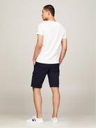 TOMMY HILFIGER Ανδρικό T-Shirt και Πόλο MW0MW11465 118 Λευκό - Στυλιζαρισμένο