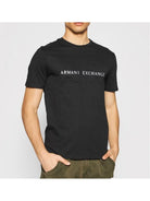 ARMANI EXCHANGE T-Shirt e Polo Uomo 6KZTBQ ZJV5Z 1200 Nero - Stilato