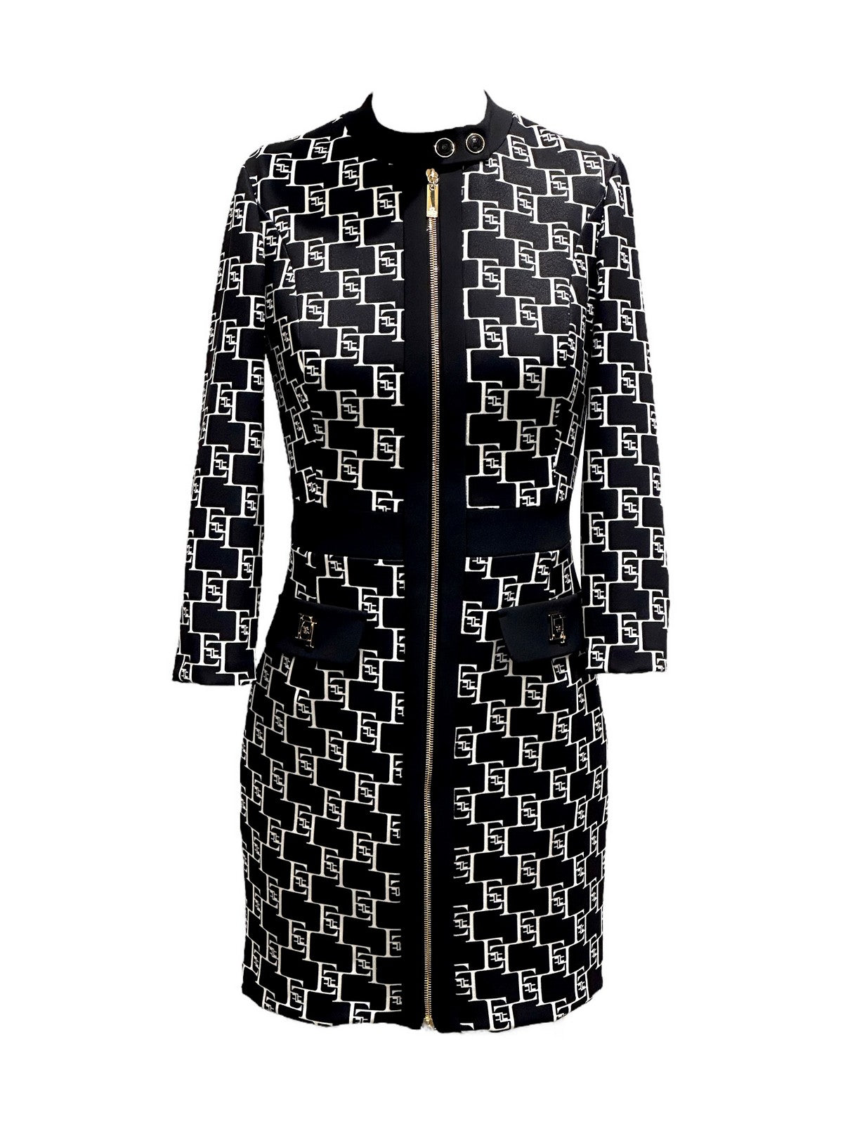 ELISABETTA FRANCHI Vestido de mujer AB53341E2 685 Negro - Estilo