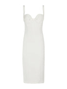 ELISABETTA FRANCHI Γυναικείο Φόρεμα AB65542E2 360 Ιβουάρ - Στυλιζαρισμένο