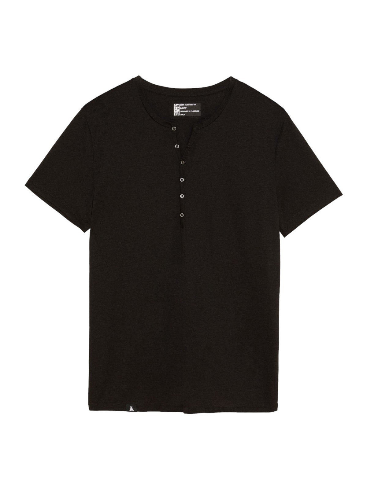 PATRIZIA PEPE Ανδρικό T-Shirt και Πόλο 5M1267 JT23 K102 Μαύρο - Στυλιζαρισμένο