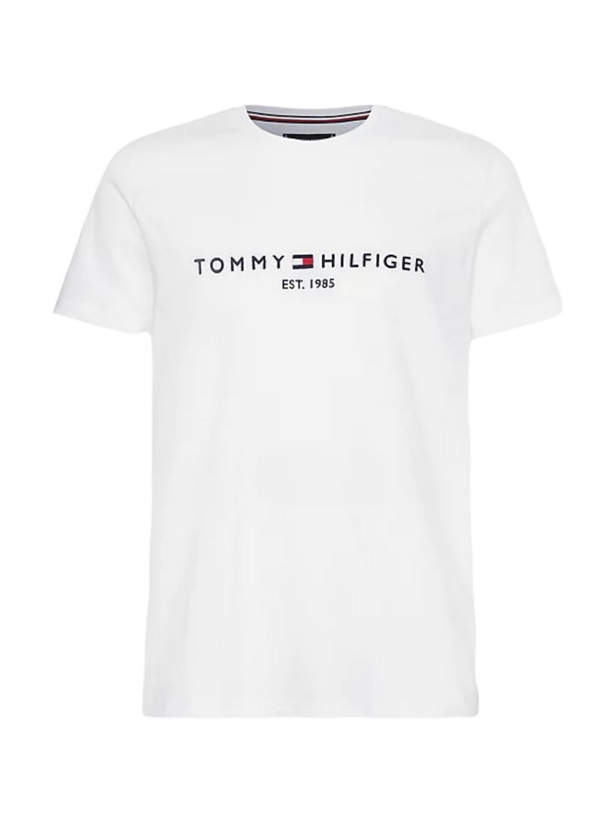 TOMMY HILFIGER Ανδρικό T-Shirt και Πόλο MW0MW11465 118 Λευκό - Στυλιζαρισμένο