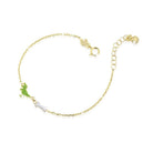 Bracciale Donna leBebè Toys Oro Giallo Dinosauro e Osso - PMG071 - Stilato