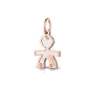 Charm Donna leBebè Baby Argento Sagoma Bimbo - LBB161 - Stilato