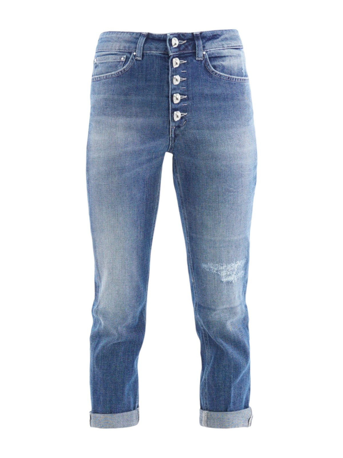 Vaqueros DONDUP Koons Jewel para mujer DP268B DS0229D GE9 800 Azul - Elástico