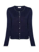 LIU JO WHITE Cardigan Donna MA4076MS49I 93831 Blu - Stilato