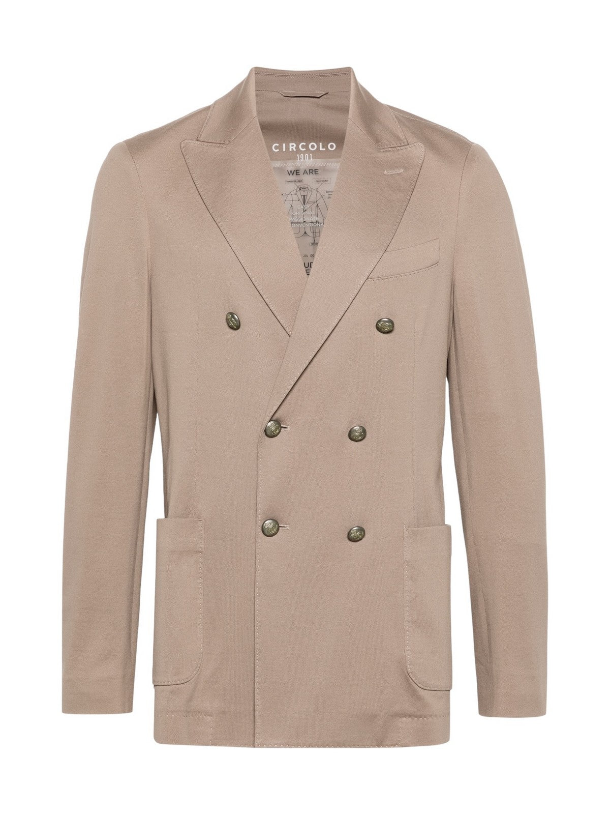 CIRCOLO 1901 Ανδρικό Μπουφάν CN4225 863 Καφέ - Στυλιζαρισμένο